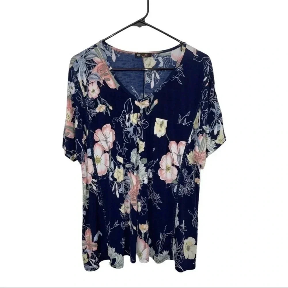 VISION Floral Babydoll Tunic
